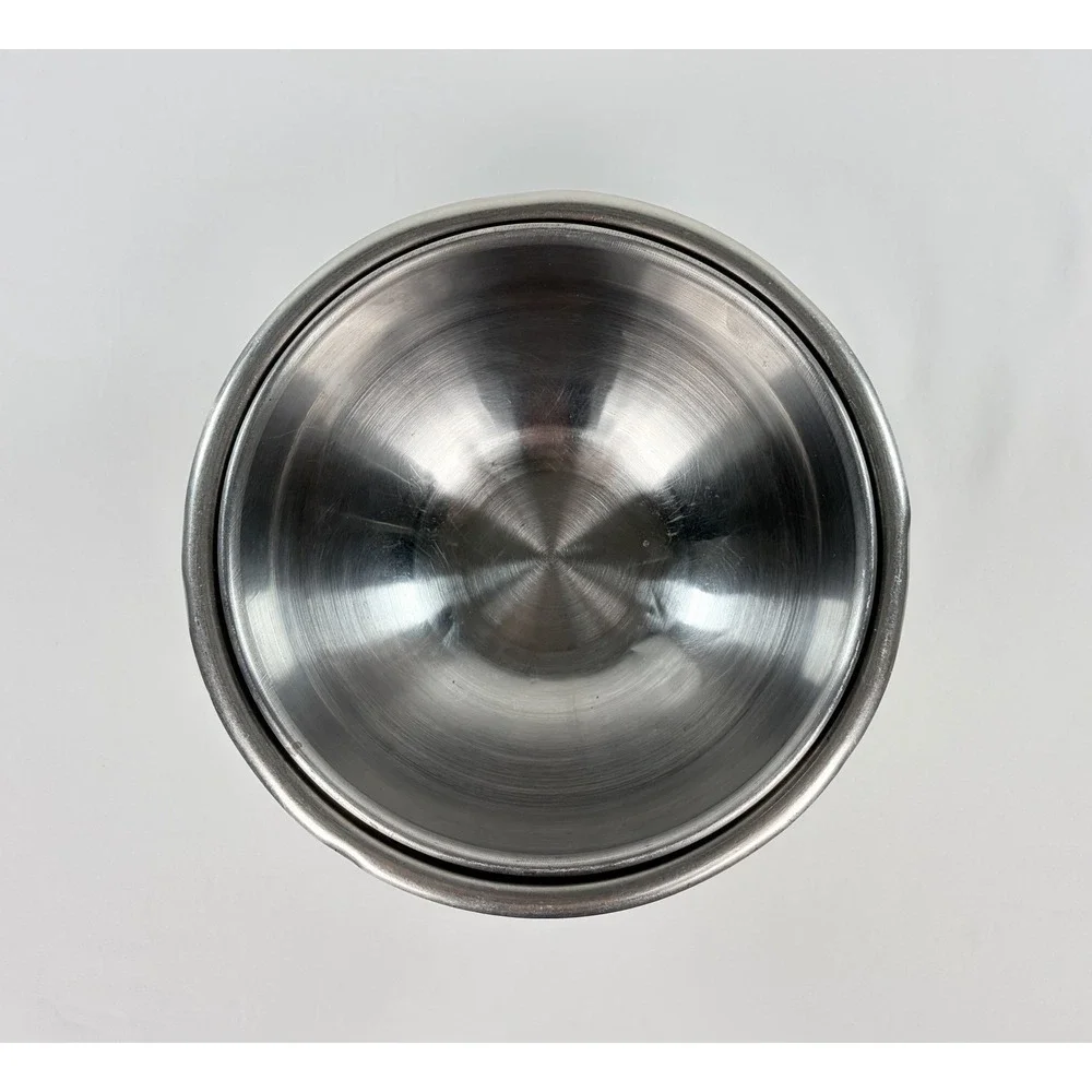 Vintage Ekco Flint Stainless Steel Colander & Nesting Mixing Bowl Kitchen Set